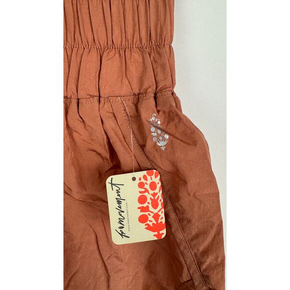 Free People Movement The Way Home Shorts Womens Medium Athletic New Terra Cott - Picture 2 of 4